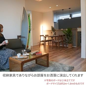 Amazon.co.jp: サーフボードラック (5本立て) 縦置き ウッド ボード Amazon.co.jp: サーフボードラック (5本立て) 縦置き ウッド ボード